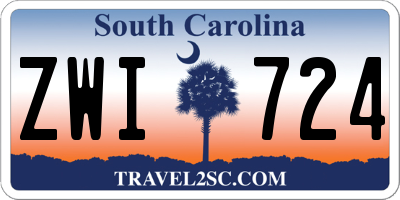 SC license plate ZWI724
