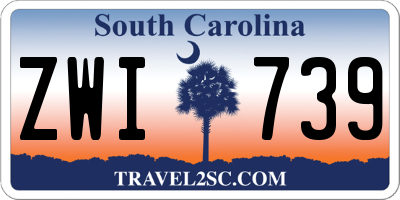 SC license plate ZWI739