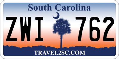 SC license plate ZWI762