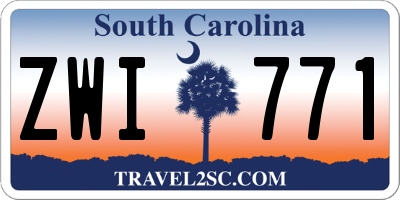 SC license plate ZWI771