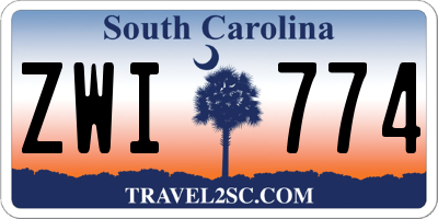 SC license plate ZWI774