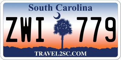 SC license plate ZWI779