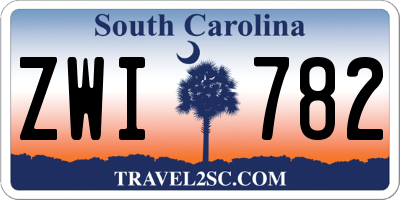 SC license plate ZWI782