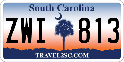 SC license plate ZWI813