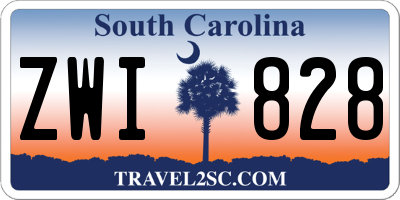 SC license plate ZWI828