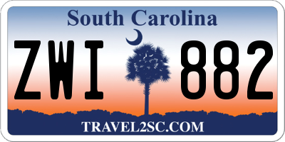 SC license plate ZWI882