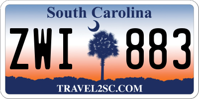 SC license plate ZWI883