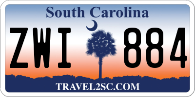 SC license plate ZWI884