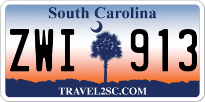 SC license plate ZWI913