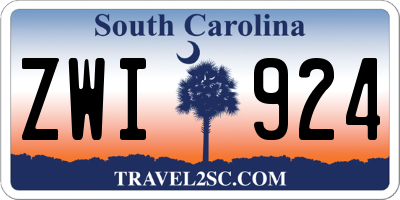 SC license plate ZWI924