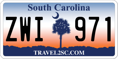 SC license plate ZWI971
