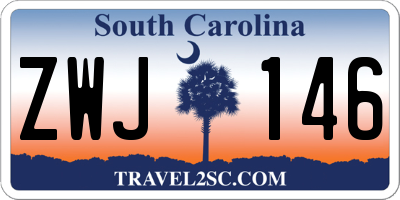SC license plate ZWJ146