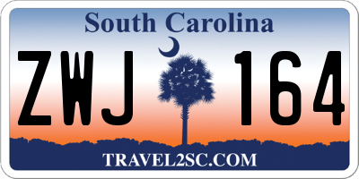 SC license plate ZWJ164