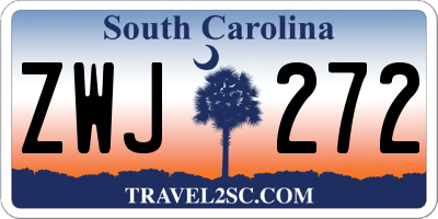 SC license plate ZWJ272