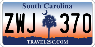 SC license plate ZWJ370