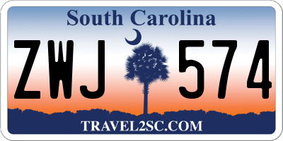 SC license plate ZWJ574