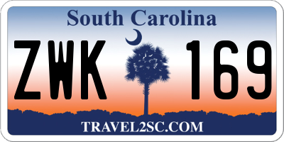 SC license plate ZWK169