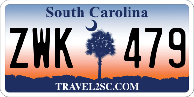 SC license plate ZWK479