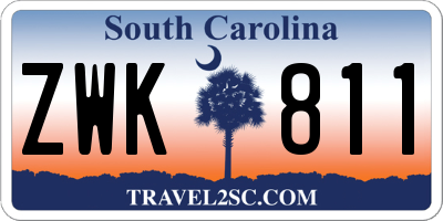 SC license plate ZWK811