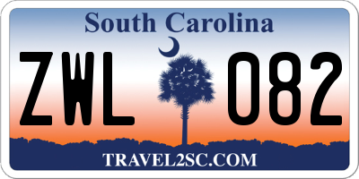 SC license plate ZWL082