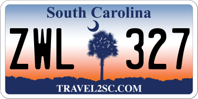 SC license plate ZWL327
