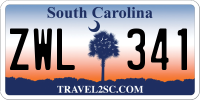 SC license plate ZWL341