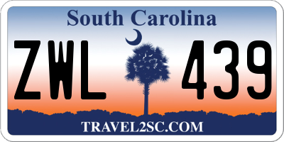SC license plate ZWL439