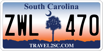 SC license plate ZWL470