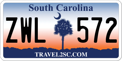 SC license plate ZWL572