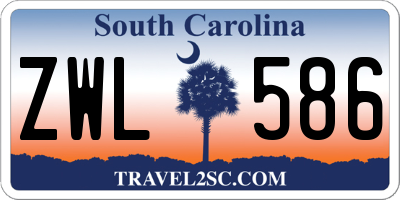 SC license plate ZWL586