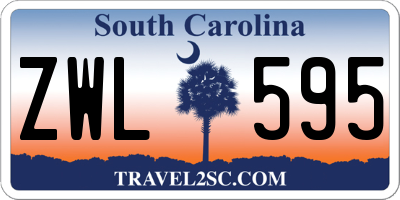 SC license plate ZWL595