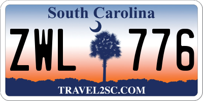 SC license plate ZWL776