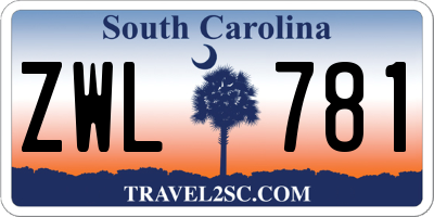 SC license plate ZWL781