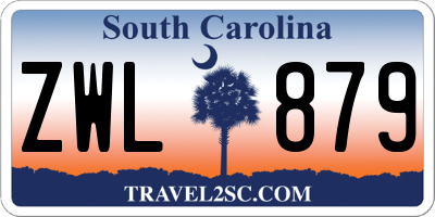 SC license plate ZWL879