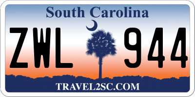SC license plate ZWL944