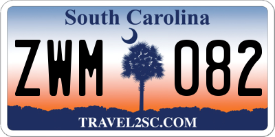 SC license plate ZWM082