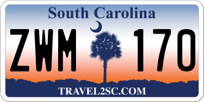 SC license plate ZWM170