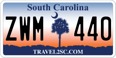SC license plate ZWM440