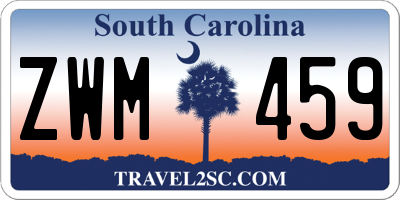 SC license plate ZWM459