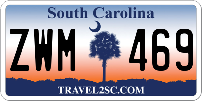 SC license plate ZWM469