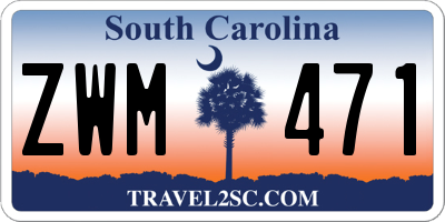 SC license plate ZWM471