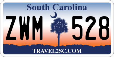 SC license plate ZWM528