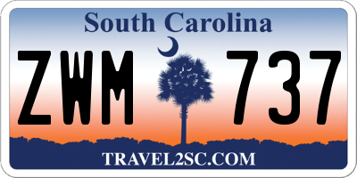SC license plate ZWM737