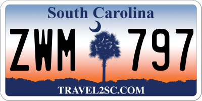 SC license plate ZWM797