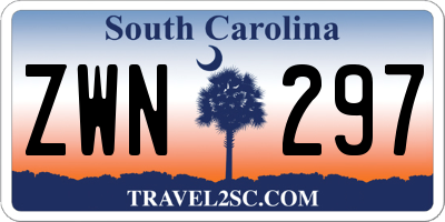 SC license plate ZWN297