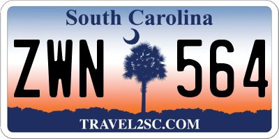 SC license plate ZWN564