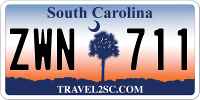SC license plate ZWN711