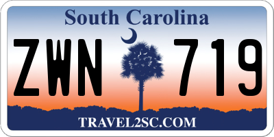 SC license plate ZWN719