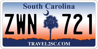 SC license plate ZWN721