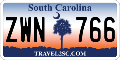 SC license plate ZWN766